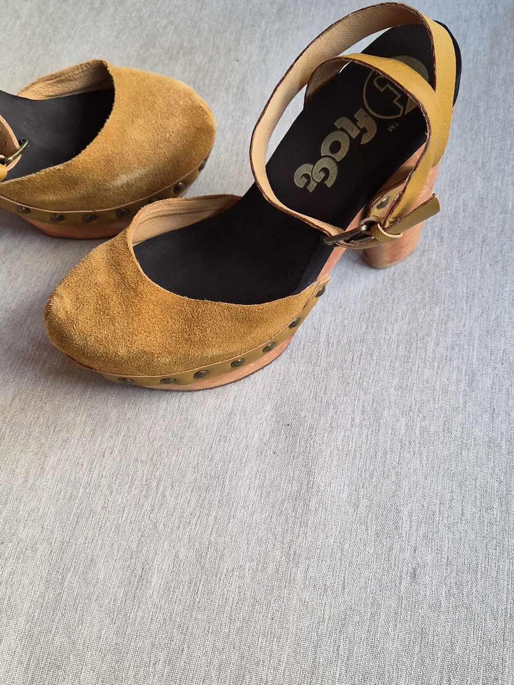 Flogg Suede Platform Boho Heels - Picture 2 of 5
